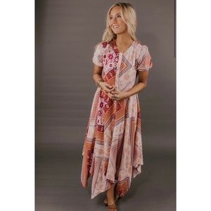 Roolee Multi Colored Patchwork Dress